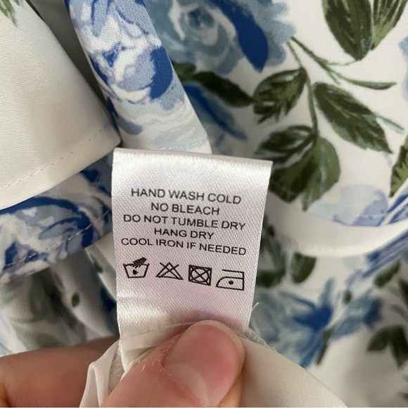 L’Academie Blue Floral Bodysuit Off the Shoulder Revolve Size Small - Picture 11 of 11